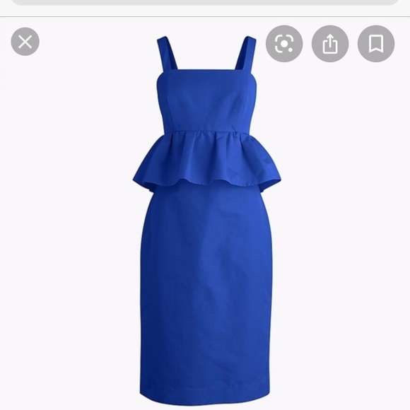 Jcrew Peplum Dress - Picture 2 of 5